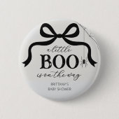 Halloween Little Boo Baby Shower Button (Vorderseite)