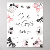 Halloween Little Boo Baby Shower Cards und Geschen Poster (Vorne)