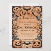 Halloween Little Boo Baby Shower Einladung (Vorderseite)