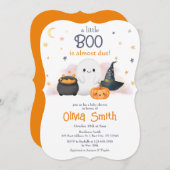 Halloween Little Boo Baby Shower Einladung (Vorne/Hinten)