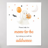 Halloween Little Boo Baby Shower Envelope Poster (Vorne)