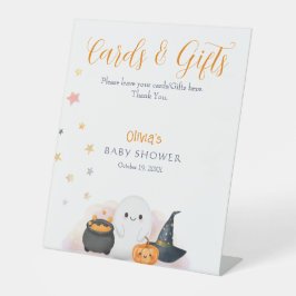 Halloween Little Boo Baby Showkarten & Geschenke Sockelschild