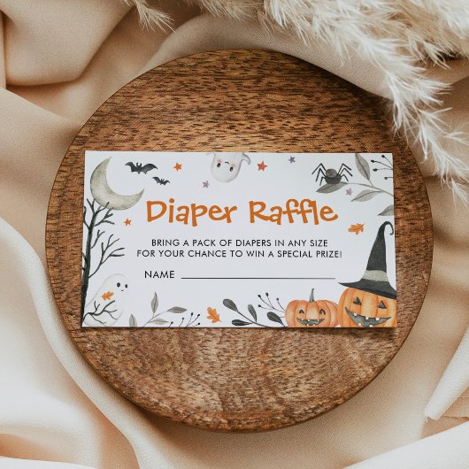 Halloween Little Boo Babydusche Windelwanne Begleitkarte