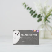 Halloween Little Boo Babydusche Windelwanne Begleitkarte (Stehend Vorderseite)