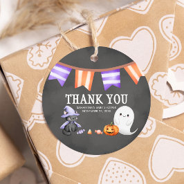 Halloween Little Boo Ghost Baby Dusche Runde Geschenkanhänger