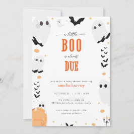 Halloween Little Boo Ghost Baby Shower Einladung