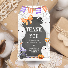 Halloween Little Boo Ghost Baby Shower Fevor Tags Geschenkanhänger
