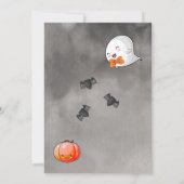 Halloween Little Boo Ghost Boy Baby Dusche by Mail Einladung (Rückseite)