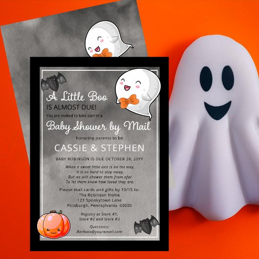 Halloween Little Boo Ghost Boy Baby Dusche by Mail Einladung