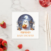 Halloween Little Boo Ghost Boy Baby Dusche Serviette (Beispiel)