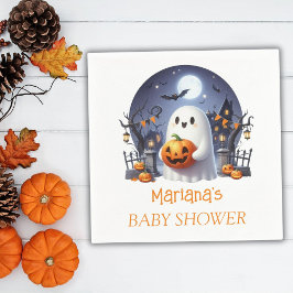 Halloween Little Boo Ghost Boy Baby Dusche Serviette