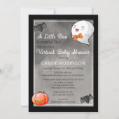 Halloween Little Boo Ghost Boy Virtual Baby Dusche Einladung (Vorderseite)