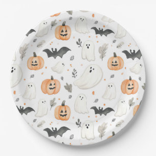 Halloween Little Boo Ghost Niedlich Baby Dusche Pappteller