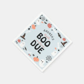 Halloween Little Boo ist fast Due Baby Boy Dusche Serviette (Ecke)