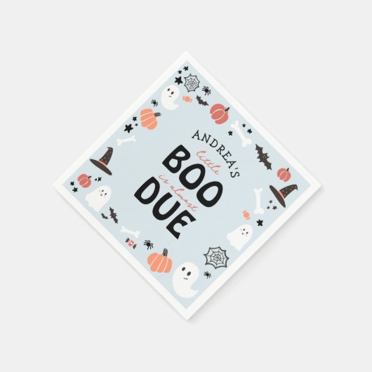 Halloween Little Boo ist fast Due Baby Boy Dusche Serviette (Ecke)