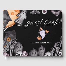 Halloween Little Boo Niedlich Ghost Baby Shooting  Gästebuch