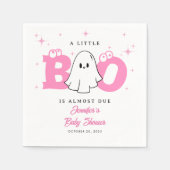 Halloween Little Boo Niedlich Ghost Girl Babydusch Serviette (Vorderseite)