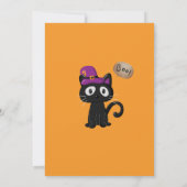 Halloween Little Boo Orange Babydusche Einladung (Rückseite)