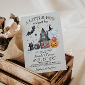 Halloween Little Boo Pumpkin Baby Shower Einladung