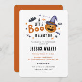 Halloween Little Boo Pumpkin Baby Shower Einladung (Vorne/Hinten)