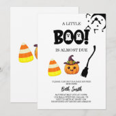 Halloween Little Boo Punkin Kinderdusche Einladung (Vorne/Hinten)