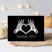 Halloween Little Boo Skeleton Babydusche Dankeskarte