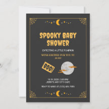 Halloween Little Boo Spooky Black Baby Dusche