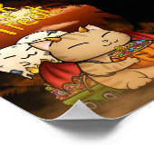 Halloween Little Devil Cat Poster (Ecke)