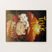 Halloween Little Devil Cat Puzzle (Horizontal)