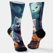 Halloween little doggy socken (Gewinkelt)