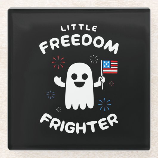 Halloween Little Freedom Frighter Glasuntersetzer (Vorderseite)