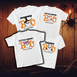 Halloween Little Ghost Boo Boy Family Matching T-Shirt