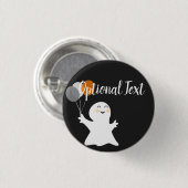 Halloween Little Ghost mit Balloons Button (Vorne & Hinten)