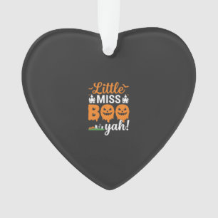 Halloween Little Miss Boo Yah Kürbisdesign_1 Ornament