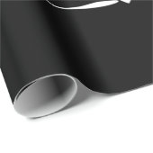 Halloween Little Miss Scared Cat Geburtstag Geschenkpapier (Rolleneckpunkt)