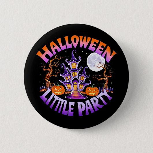 Halloween Little Party Button (Vorderseite)