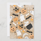 Halloween Little Pumpkin Ghost Birthday Party Einladung (Rückseite)