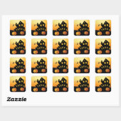 Halloween Little Pumpkin Square Sticker (Blatt)