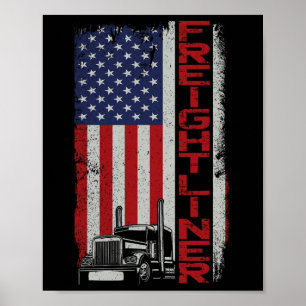 Halloween LKW-Fahrer Putsch Vintagen USA Ame Poster