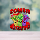 Halloween Llama Alpaca Funny Lama Glama Cooles Ges Acrylschild (Neutral)