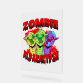 Halloween Llama Alpaca Funny Lama Glama Cooles Ges Acrylschild (Winkel)