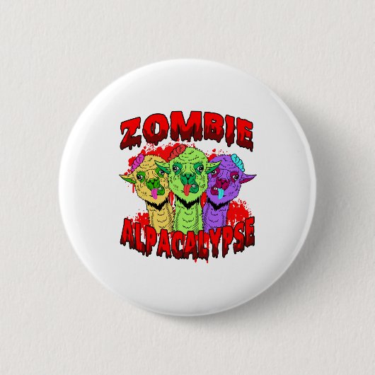 Halloween Llama Alpaca Funny Lama Glama Cooles Ges Button (Vorderseite)