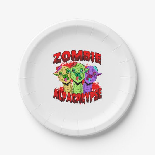 Halloween Llama Alpaca Funny Lama Glama Cooles Ges Pappteller (Vorderseite)