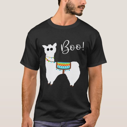 Halloween Llama Llama Boo Tee (Vorderseite)