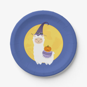 Halloween Llama Party Pappteller