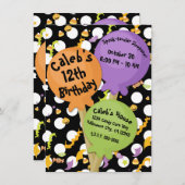 Halloween Lollipops Candy Fun Geburtstagsparty Einladung (Vorne/Hinten)