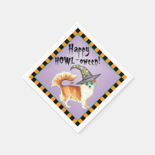 Halloween Long Coat Chihuahua Napkins Serviette