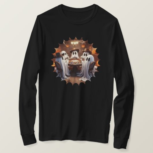 Halloween Long Sleeve T - Shirt (Design vorne)
