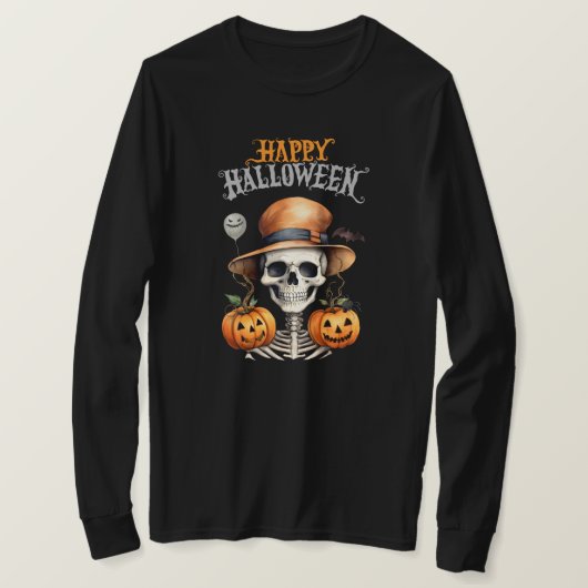 Halloween Long Sleeve T - Shirt (Design vorne)