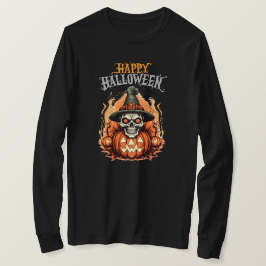 Halloween Long Sleeve T - Shirt (Design vorne)